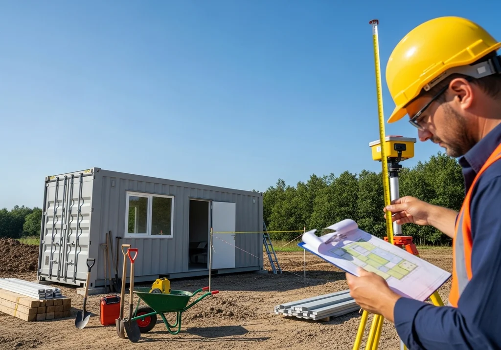 chantier construction conteneur