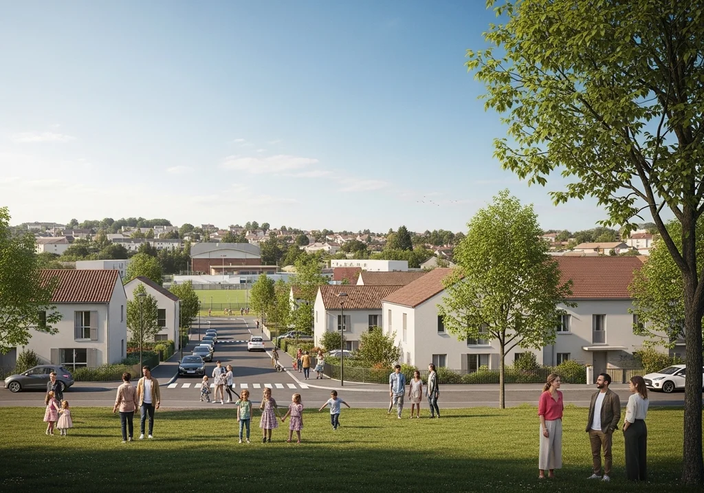 quartier résidentiel Meyzieu