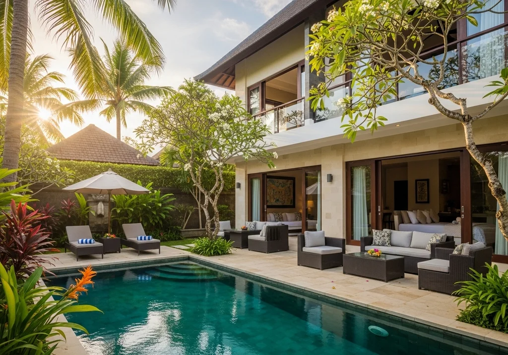 villa bali jardin