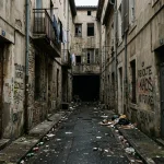 rue sombre negatif