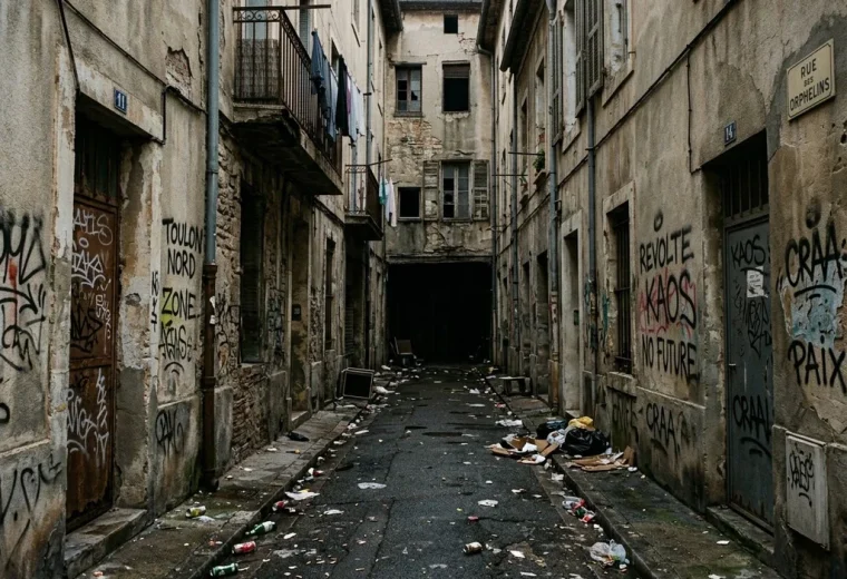 rue sombre negatif